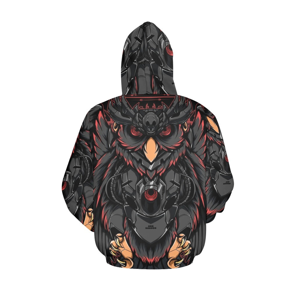 Owl Robot All Over Print Hoodie