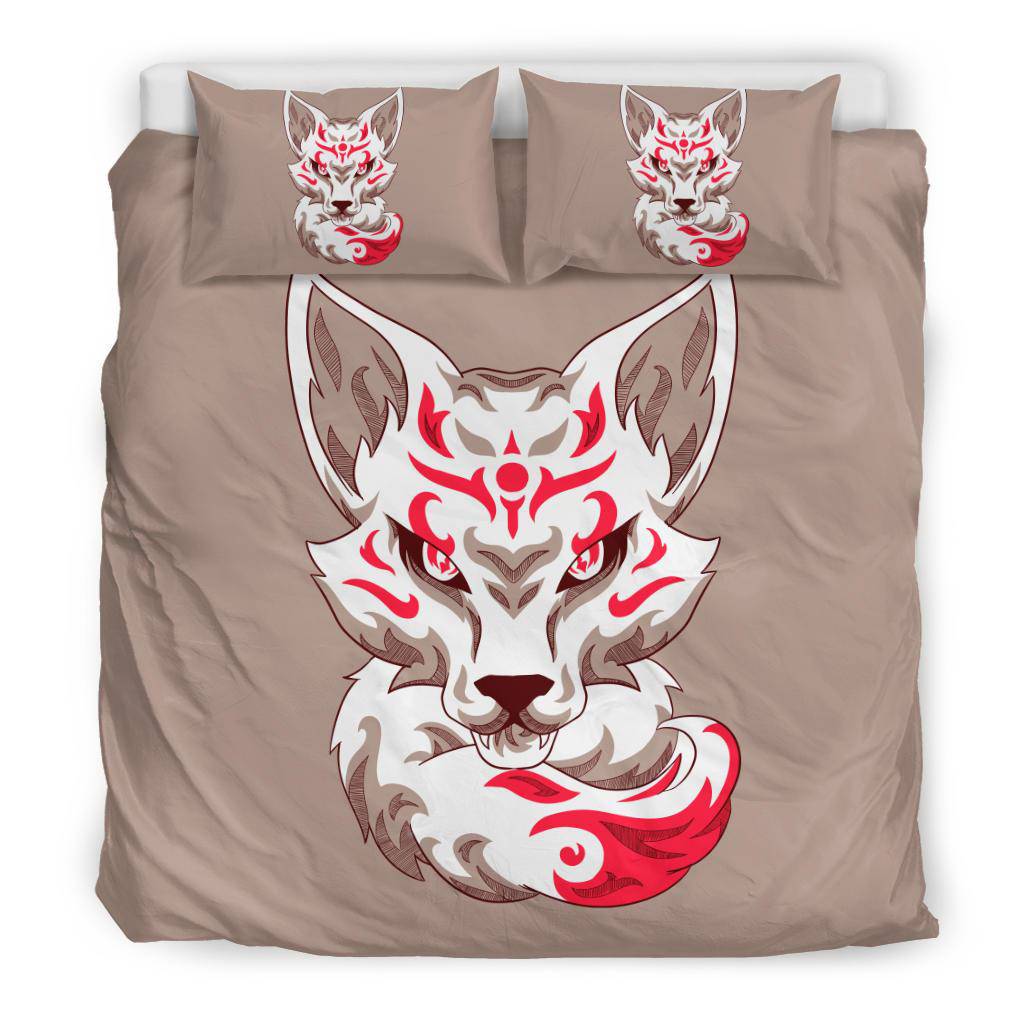 Kitsune Japanese Art Fox Bedding Set - Top Content | POD Collection | Free Shipping