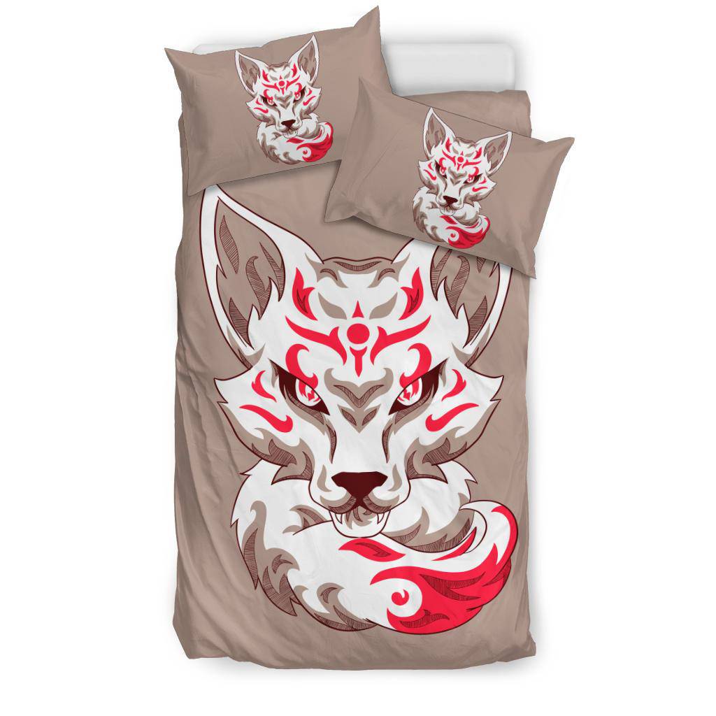 Kitsune Japanese Art Fox Bedding Set - Top Content | POD Collection | Free Shipping