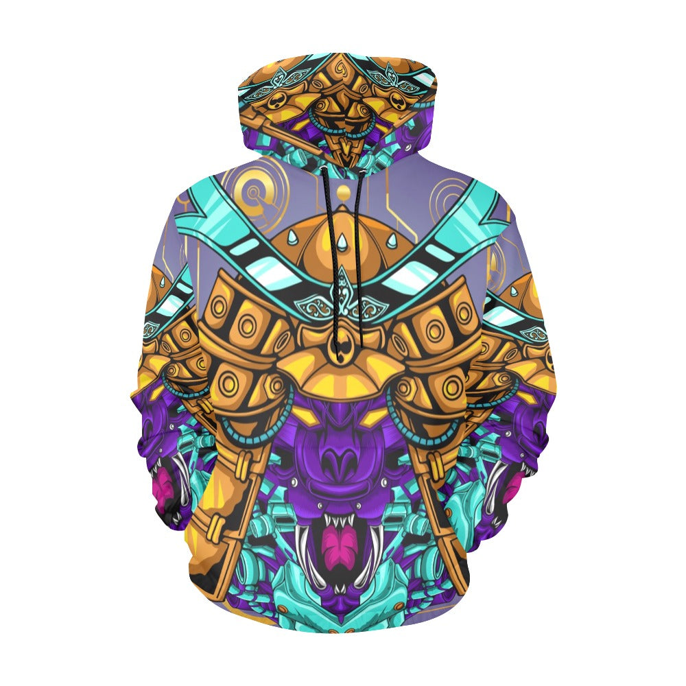 Japanese Mecha Samurai All Over Print Hoodie