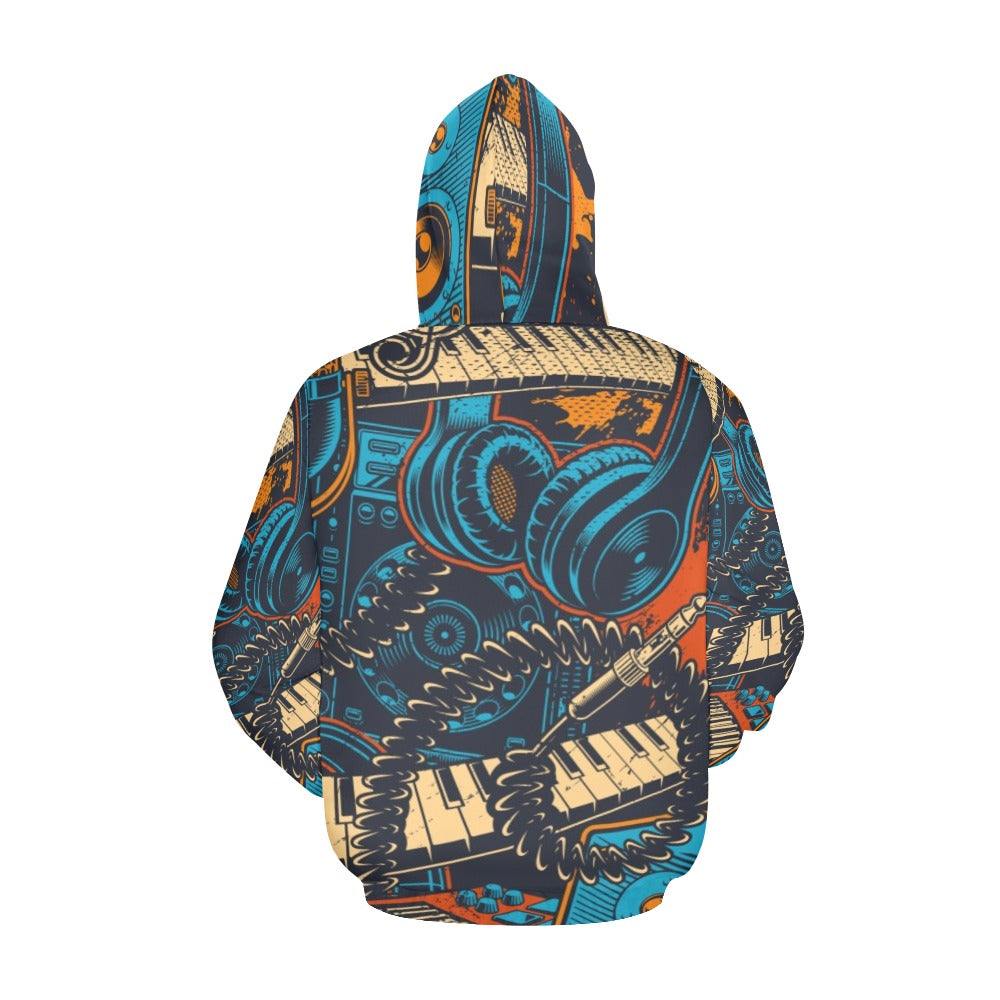 Musical Insrtuments Music Art All Over Print Hoodie