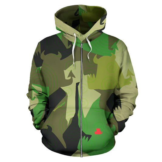 Forest Fun Zip-Up Hoodie