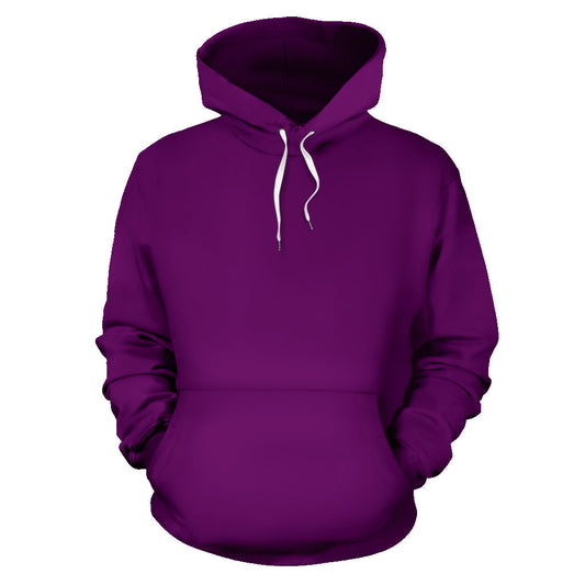 Back Print Wild Plum Bandana Pullover Hoodie