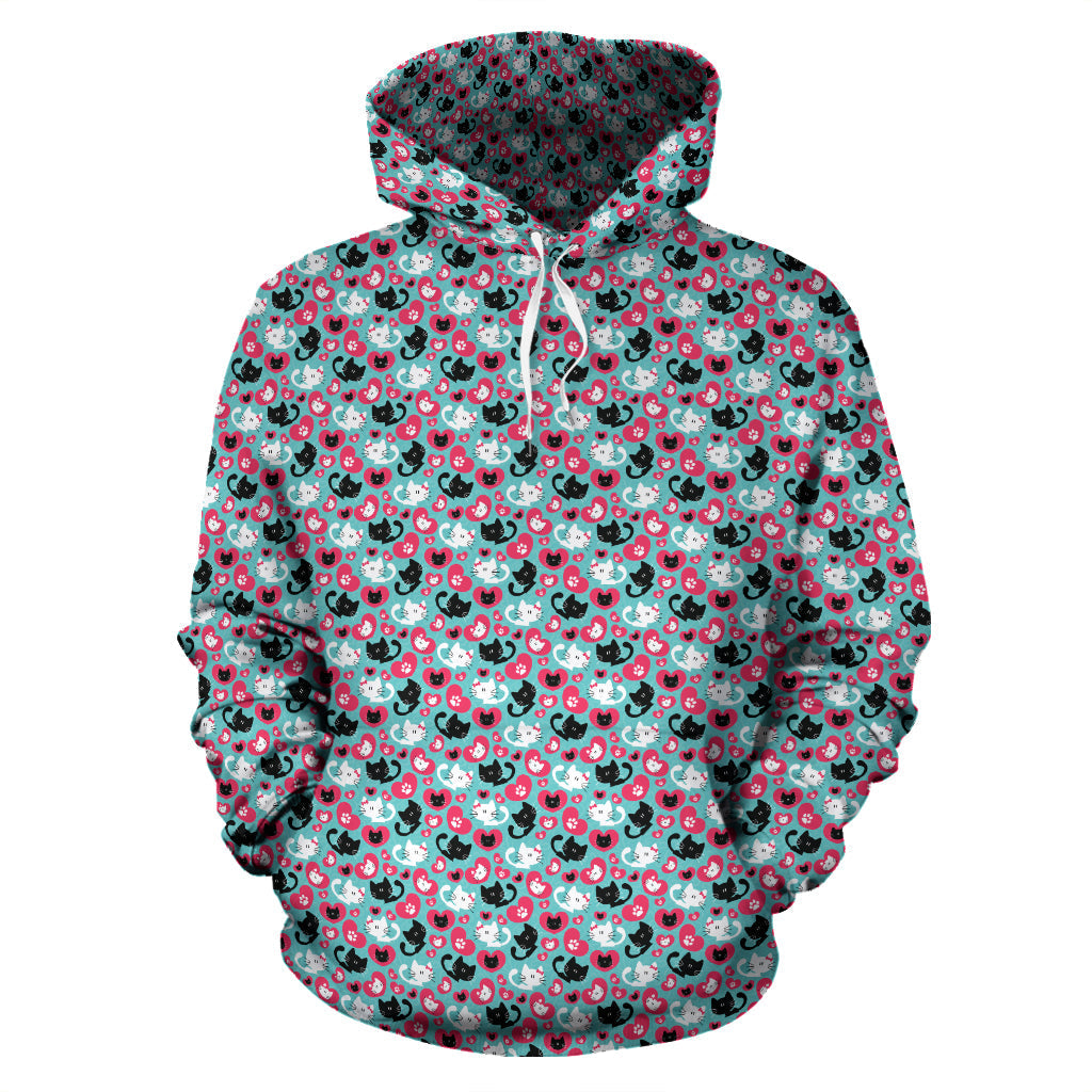 Cats & Hearts s Hoodie