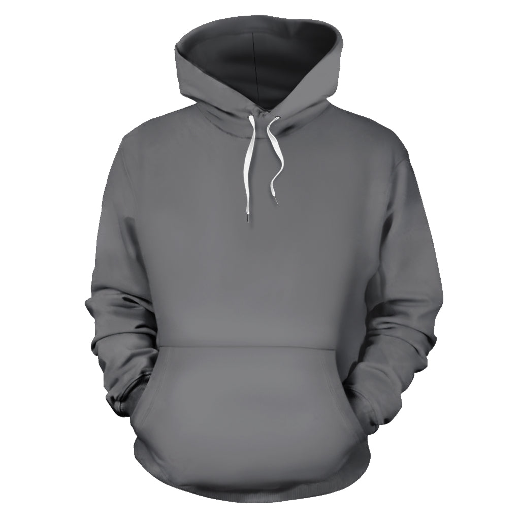 Back Print Gray Bandana Pullover Hoodie