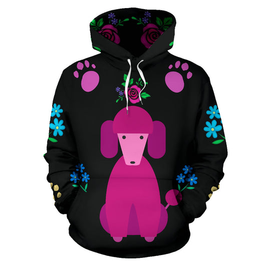 Faithful Poodle Dog All Over Print Cute Poodles Dogs Hoodie