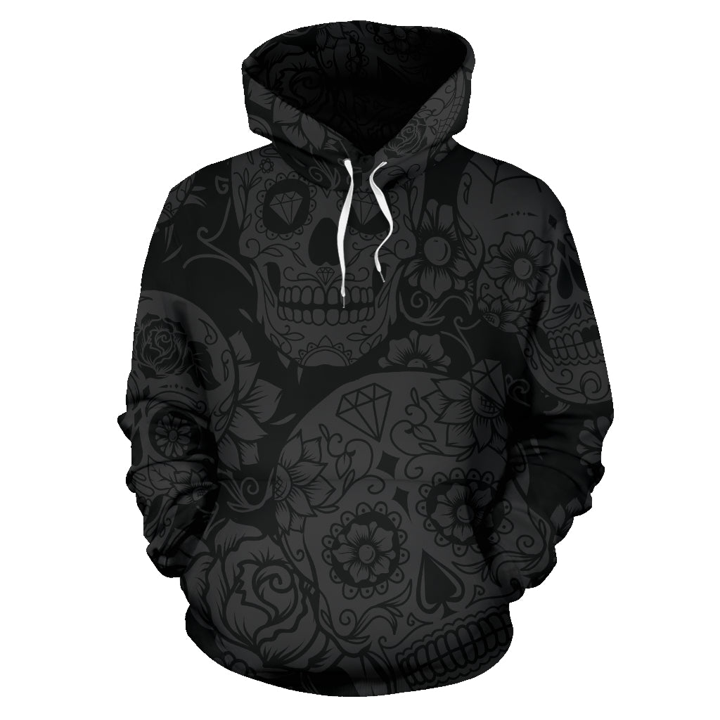 Dark Sugar Skull Hoodie - Top Content | POD Collection | Free Shipping