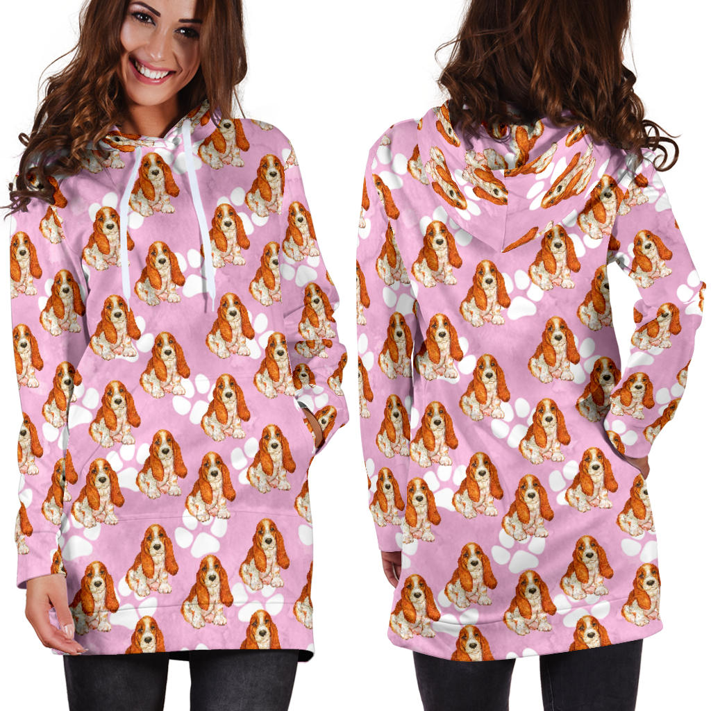 Basset Hound Hoodie Dress