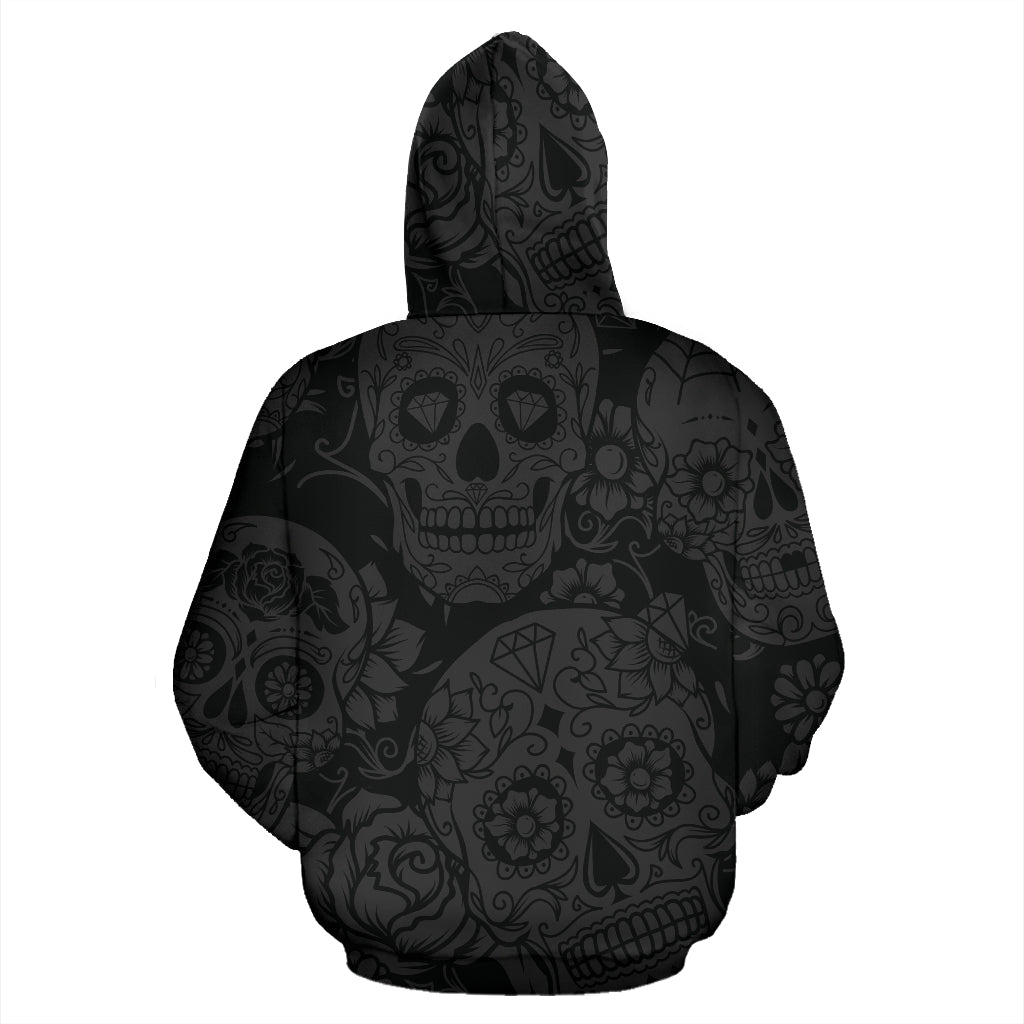 Dark Sugar Skull Hoodie - Top Content | POD Collection | Free Shipping