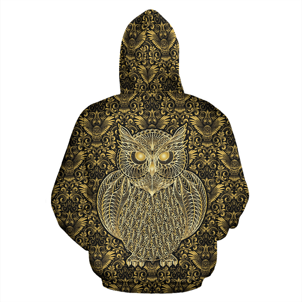 Gold Owl Hoodie - Top Content | POD Collection | Free Shipping