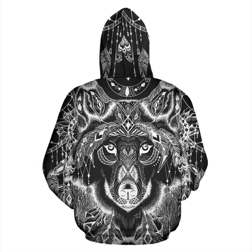 Boho Wolf Hoodie