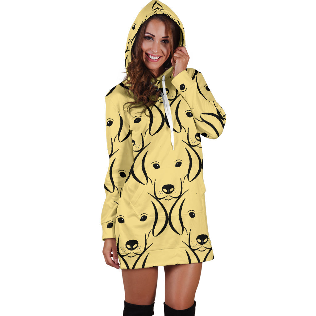 Labrador Face Hoodie Dress