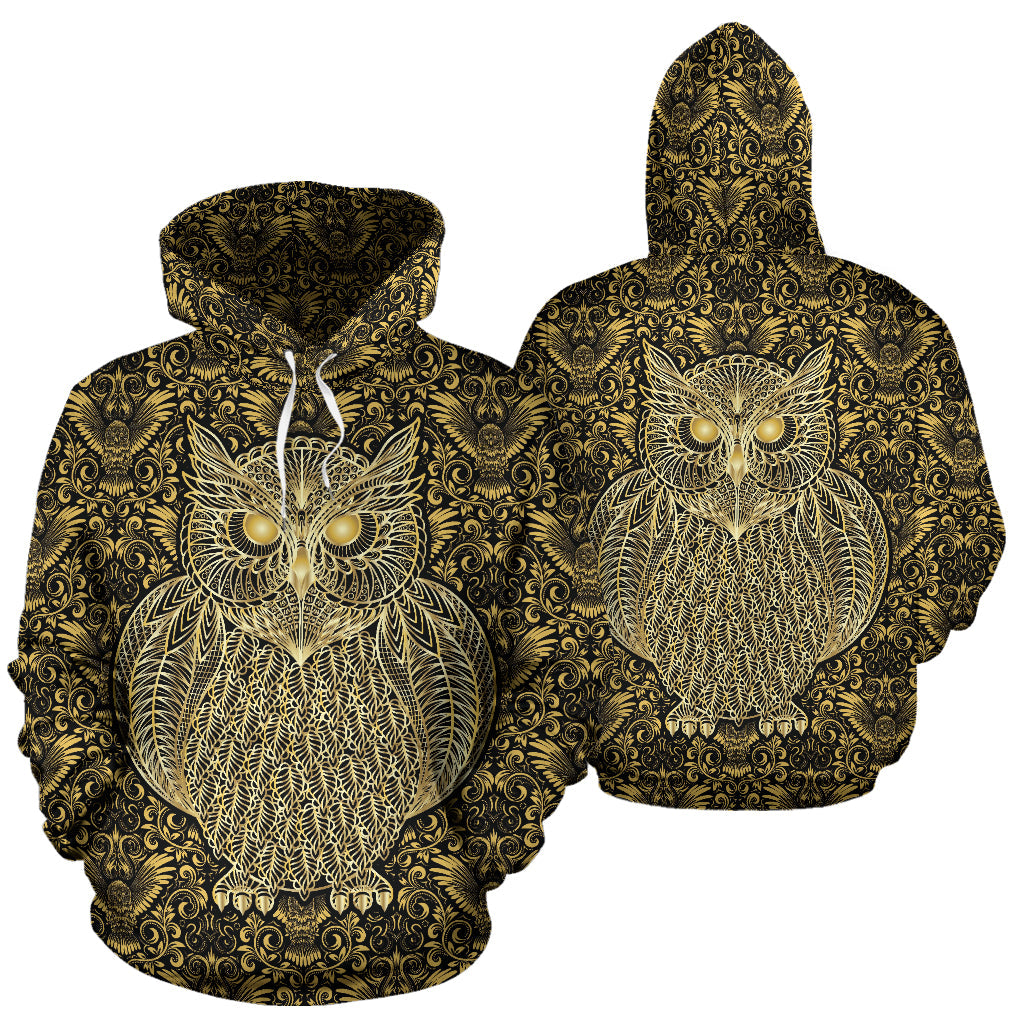 Gold Owl Hoodie - Top Content | POD Collection | Free Shipping