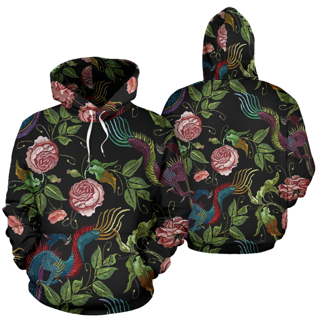 Asian Dragon & Roses Hoodie - Top Content | POD Collection | Free Shipping