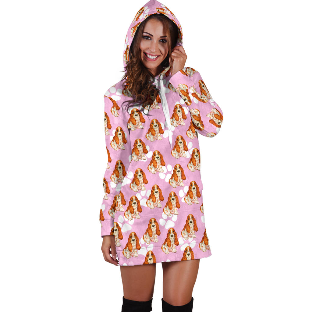 Basset Hound Hoodie Dress