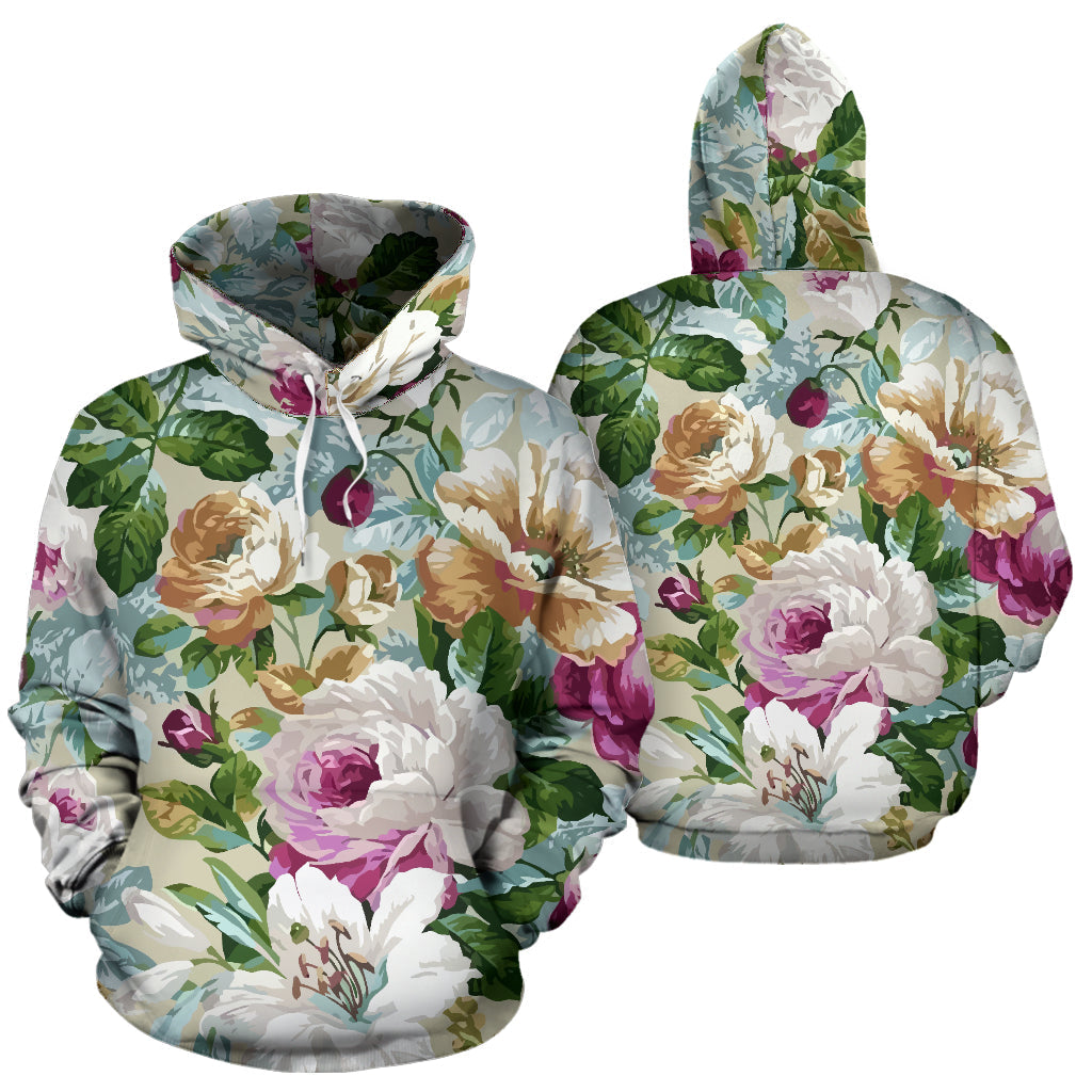 Cottage Roses Hoodie - Top Content | POD Collection | Free Shipping