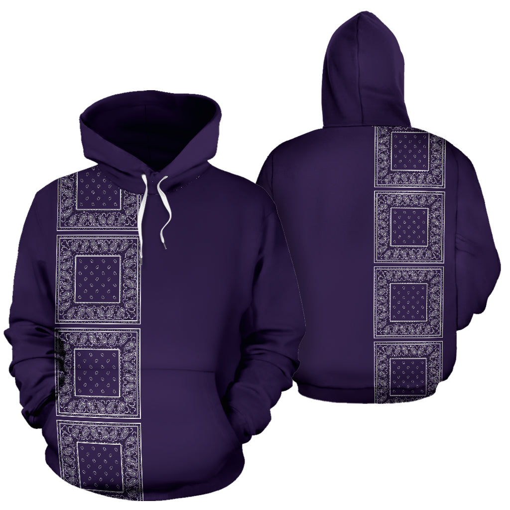 Lineup Royal Purple Bandana Pullover Hoodie - Top Content | POD Collection | Free Shipping