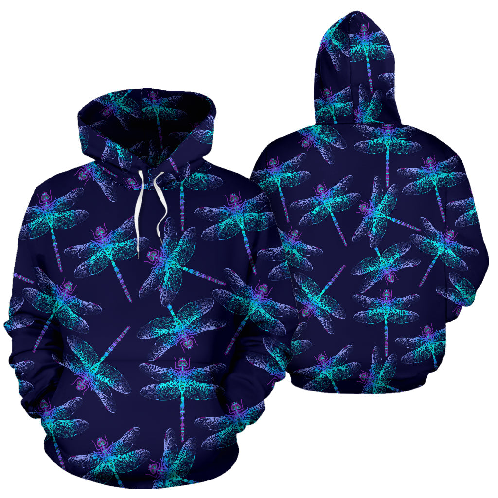 Dragonfly Pattern Hoodie