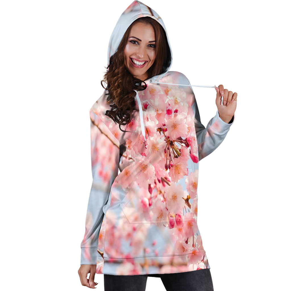 Cherry Blossoms Women's Hoodie Dress