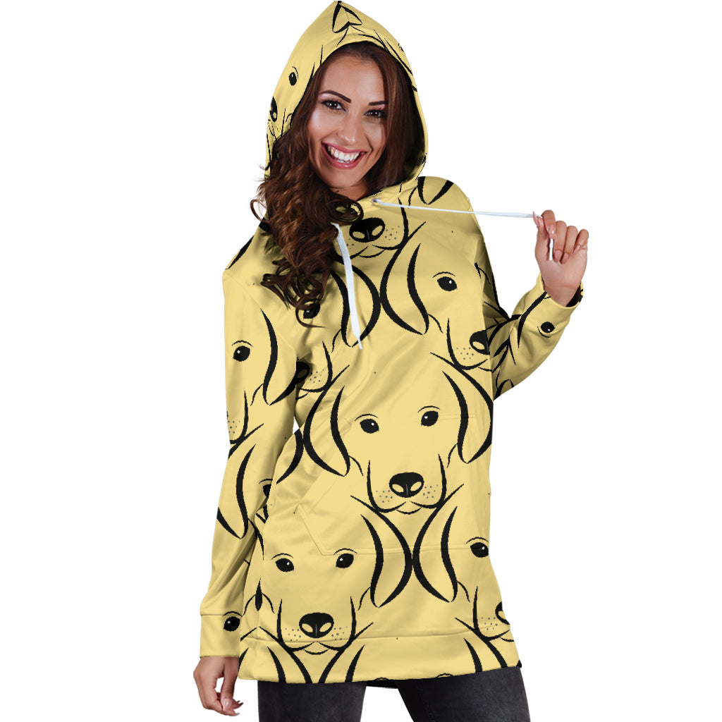 Labrador Face Hoodie Dress