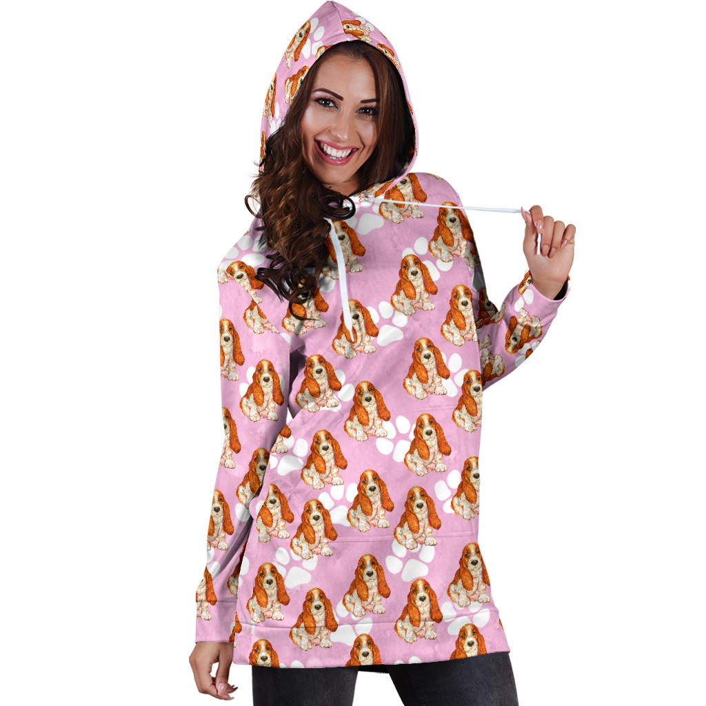 Basset Hound Hoodie Dress