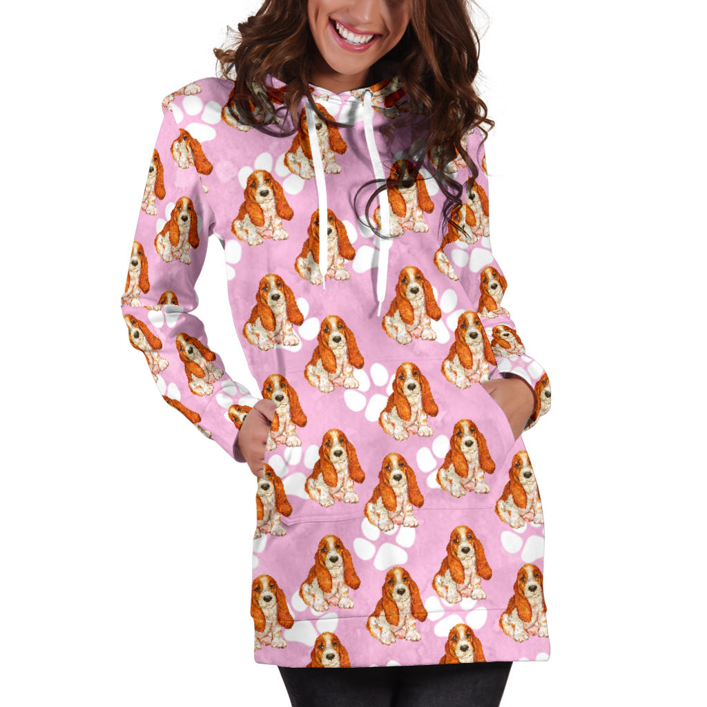 Basset Hound Hoodie Dress