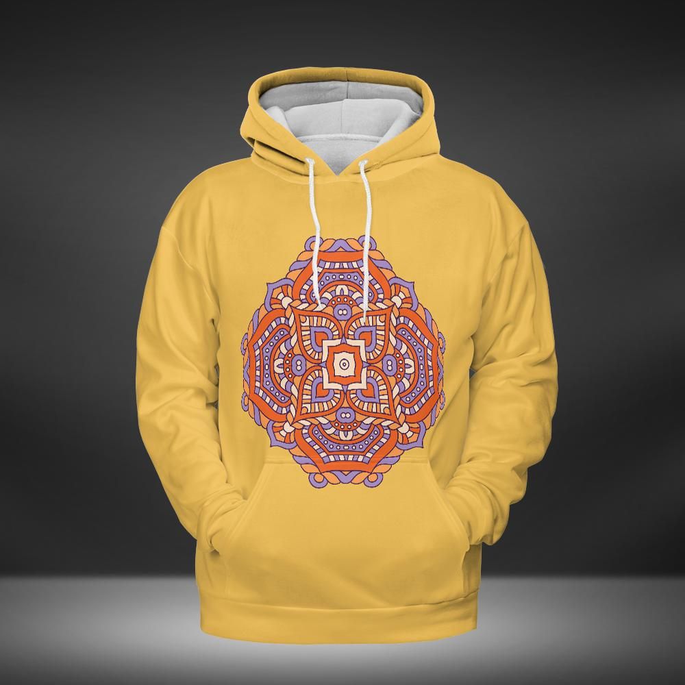 Mandala Yellow Hoodie